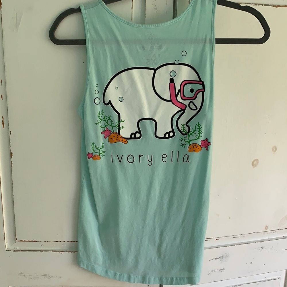 Light blue Iovry Ella Tank Top with pocket
